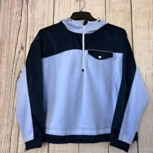 Athleta Zion Microfleece Womens Small Tall Zip Pullover Top Jacket with Pockets